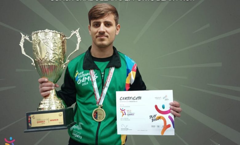 ubaidullah khan - Ubaidullah Khan Wins Gold at KP Under21 Games