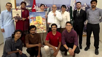 Progressive Students Federation delegation at the Cuban Embassy shows solidarity with Cuba