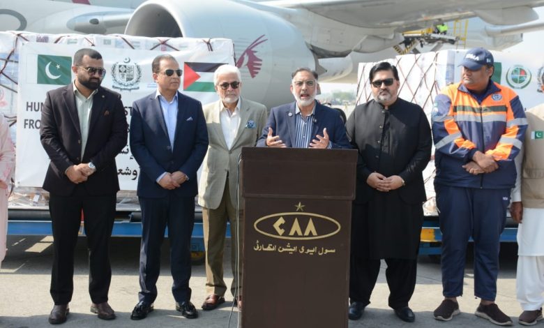 gaza relief - Pakistan Sends 24th Gaza Relief Consignment